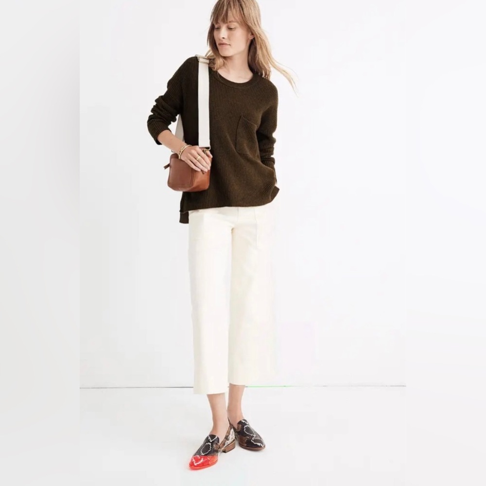 Madewell Dark Green Knit Sweater